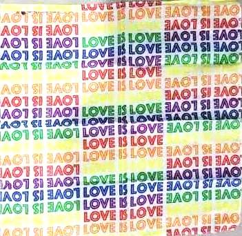 Rainbow Color LOVE IS LOVE BANDANA