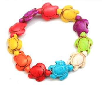 Wholesale Turtle Multi-color Stretch Bracelet