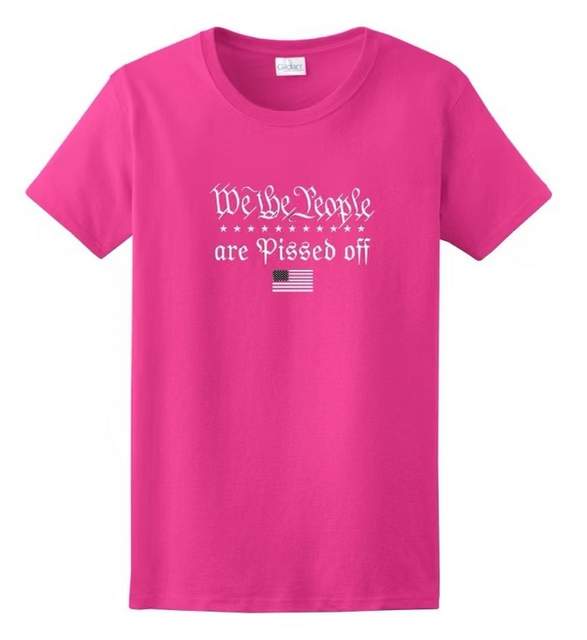 PISSED OFF STARS Pink color T-SHIRT