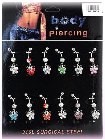 Butterfly style Body Piercing