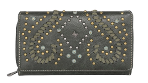 Montana West Whipstitch Collection WALLET Green