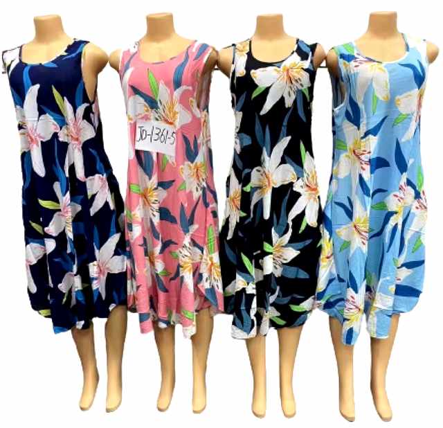 Wholesale White Flower Long SUN Dress