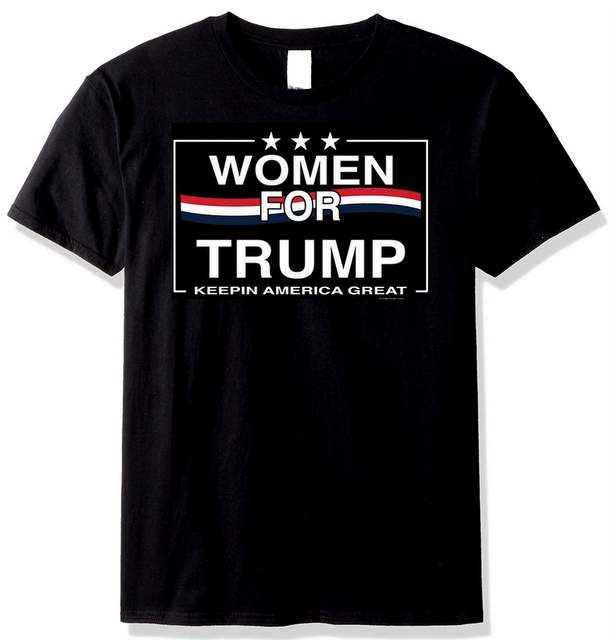WOMEN FOR TRUMP FLAG Black color T-shirt XXL