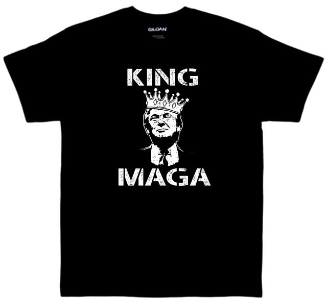 Wholesale TRUMP KING MAGA Black Color T-SHIRT XXL