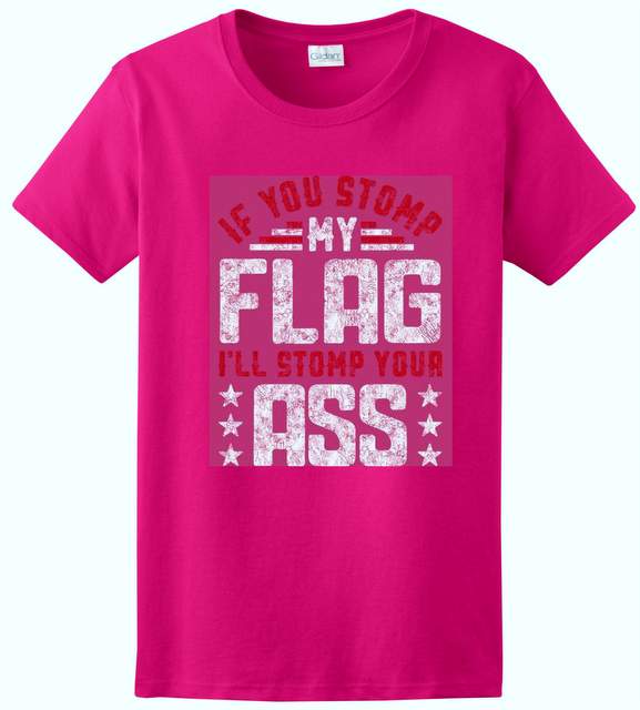 Stomp My FLAG Pink Color T-shirt