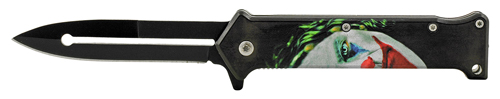 4.5'' Joker Stiletto Folding Pocket KNIFE - Dark Knight Joker