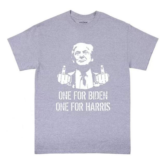 One for Biden and One for Harris Sports Grey Color SHIRTs XXL