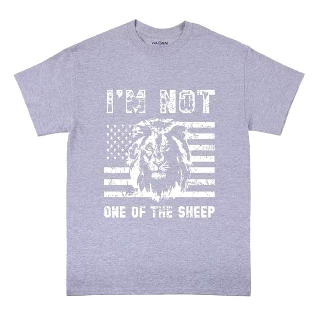 Wholesale I'm NOT one of the Sheep Sports Grey T-SHIRTs XXL