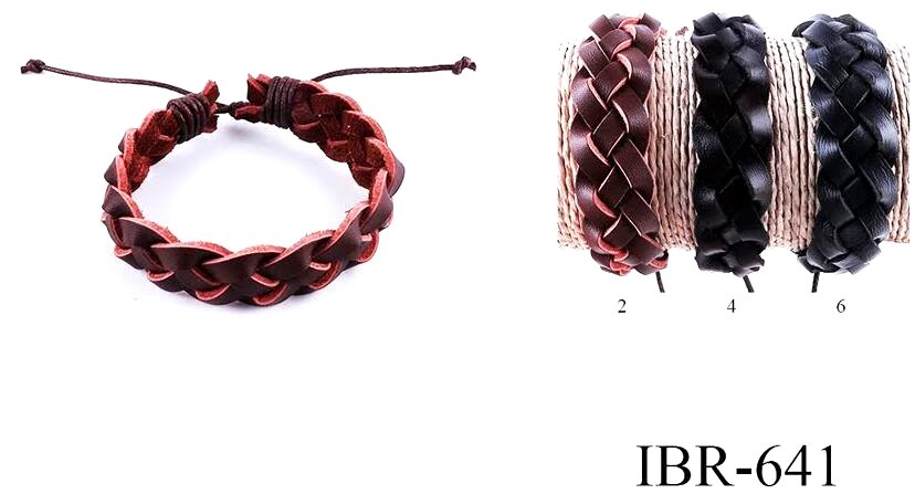 Wholesale Faux Leather Braid Bracelet