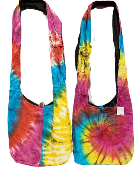 Multicolor TIE dye swirling Handmade hobo bags