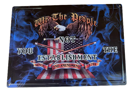 Wholesale Retro metal Tin Sign Wall POSTER We The People