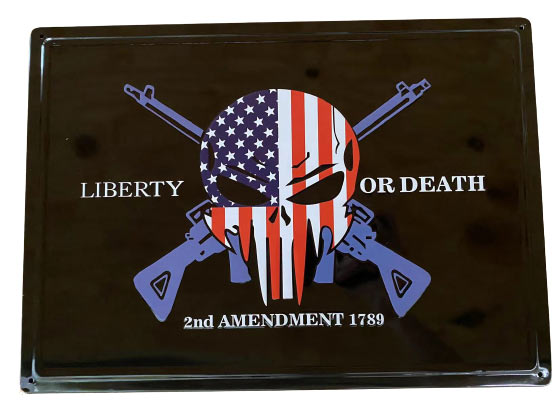 Wholesale Retro metal TIN SIGN Wall Poster Liberty Or Death