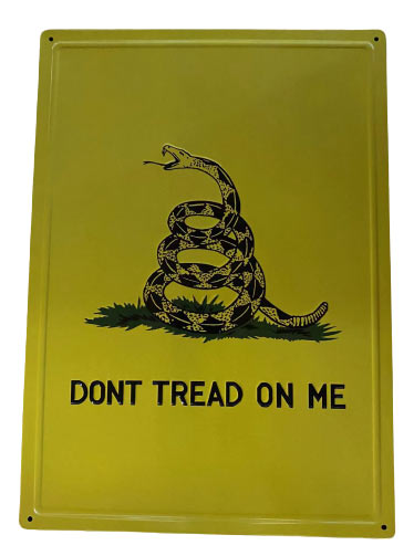 Wholesale Retro metal Tin Sign Wall POSTER Don't Tread On Me