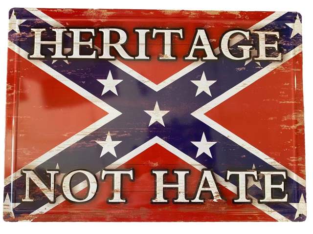 Wholesale Retro metal Tin SIGN Wall Poster Heritage not Hate