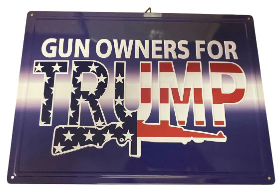 Wholesale Retro metal Tin SIGN Wall Poster (Gun Owners For Trump)