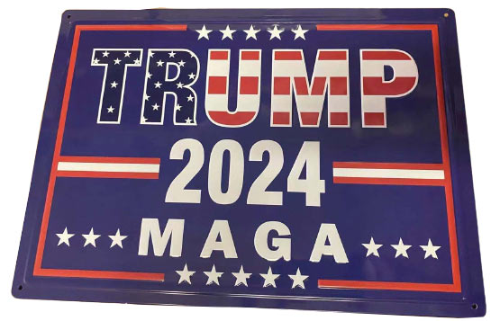 Wholesale Retro metal Tin SIGN Wall Poster Trump 2024 MAGA