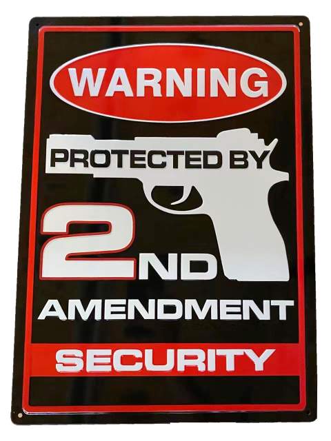 Wholesale Retro metal Tin Sign Wall POSTER SECURITY