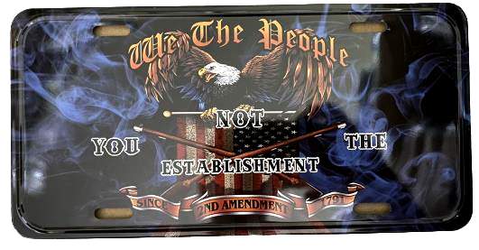 Wholesale LICENSE PLATE We The People 2ND Amendment