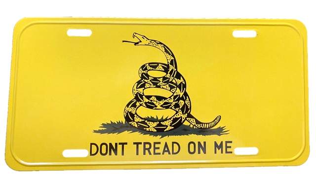 Wholesale License Plate DON'T TREAD ON ME