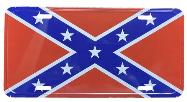 Wholesale License Plate Rebel Flag