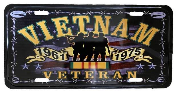 Wholesale License Plate Vietnam Veteran
