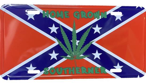 Wholesale License Plate Home Grown Southerner With Rebel Flag