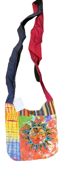Tie Dye Embroideries SUN small sling bag