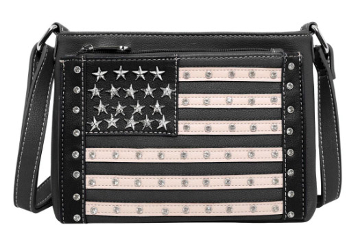 American PRIDE Collection Organizer/Crossbody Black