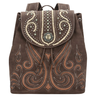 Montana West Concho Collection BACKPACK Coffee