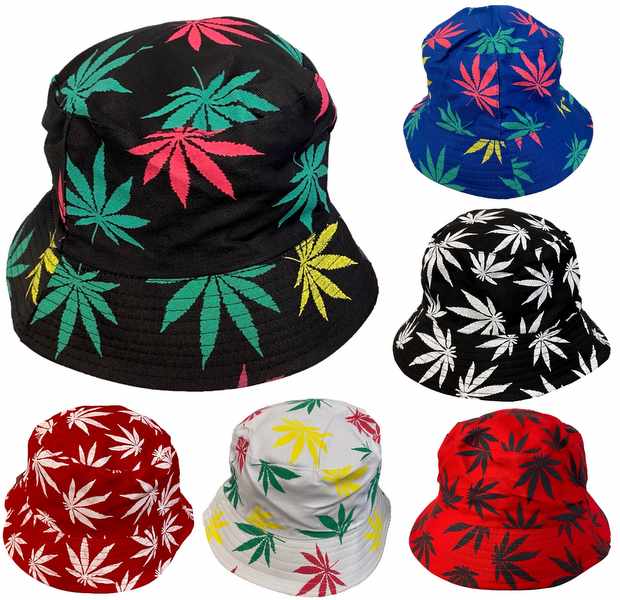 Wholesale Marijuana Design Bucket HAT