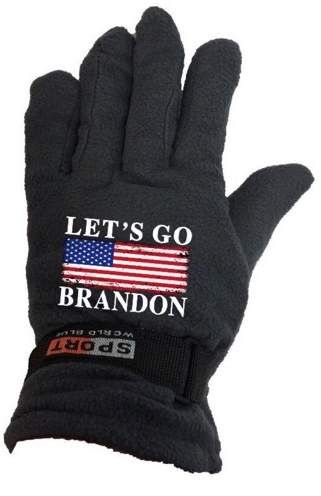 Wholesale Let's Go Brandon Winter Fleece GLOVE