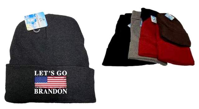 Wholesale Let's Go Brandon winter Beanie HAT Mix Color