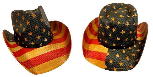 Wholesale American Flag COWBOY HAT Stars and Stripes