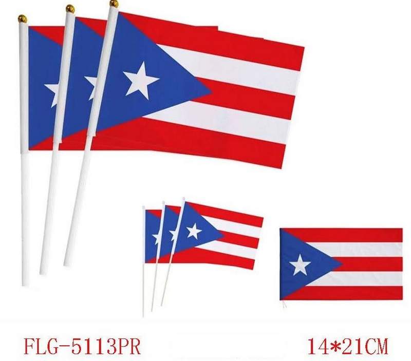 Wholesale Puerto Rico Small FLAG