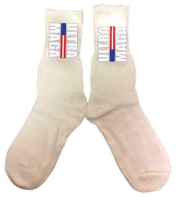 White color Man SOCKS ULTRA MAGA