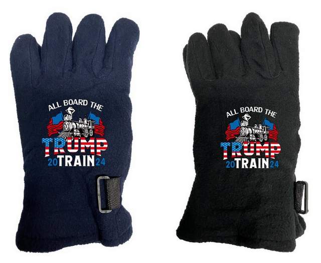 Wholesale All Board The TRUMP TRAIN 2024 Fleece GLOVE