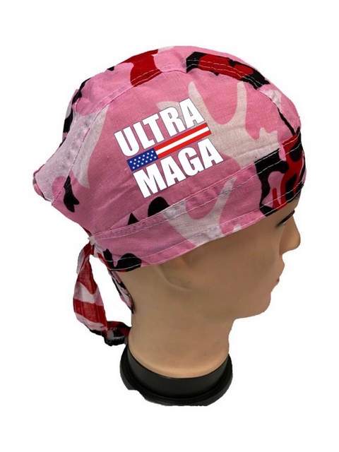 Wholesale Ultra MAGA Pink Camo SKULL Cap