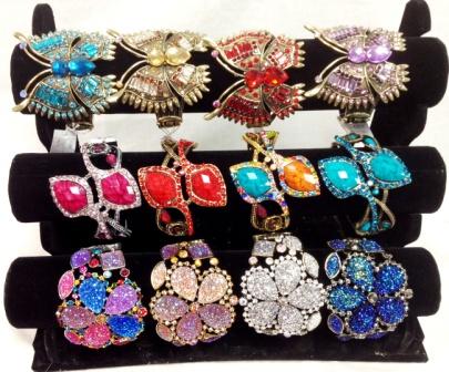 Wholesale Rhinestone Fancy Bangle Assortments