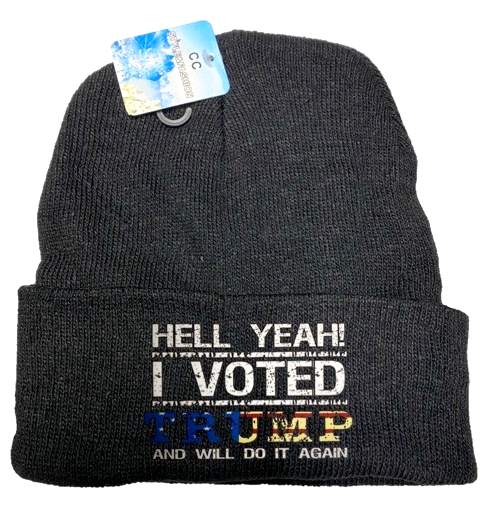 Wholesale Hell Yeah I VOTED TRUMP Winter BEANIE