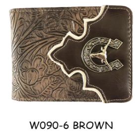 Wholesale Horn Brown Western Wallet