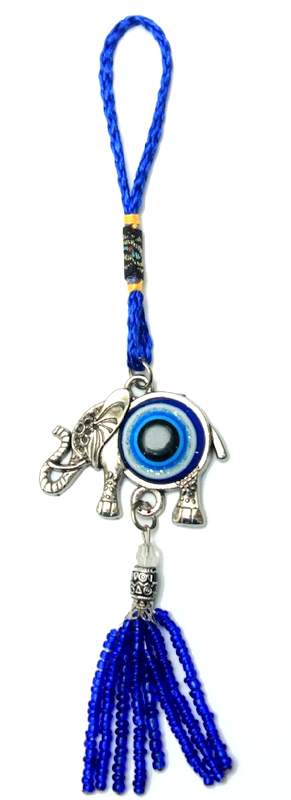 Wholesale Evil Eye Elephant Key Chain