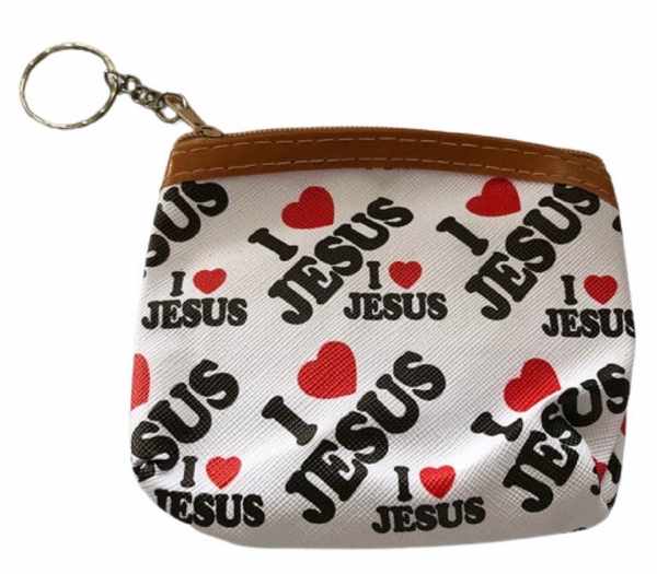 Wholesale I LOVE JESUS COIN PURSE