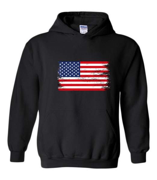 Wholesale USA FLAG Black Color Hoody