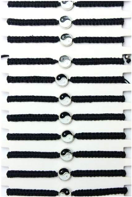 Wholesale YingYang Black Color Bracelet