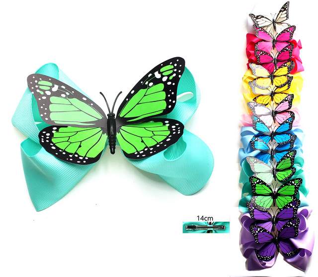 Wholesale Colorful Butterfly BOW Tie HAIR Clip