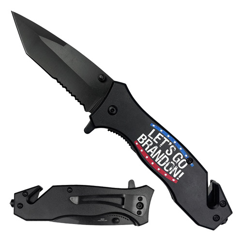 Wholesale 3.5'' Blade handle KNIFE Let's Go Brandon