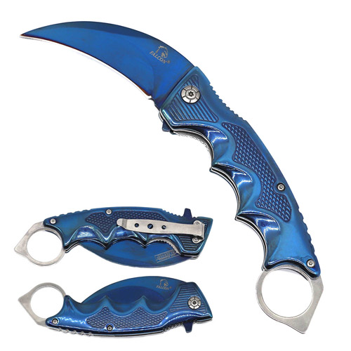 wholesale Blue Blade Spring Assisted KNIFE