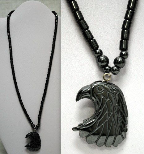 wholesale magnetic HEMATITE necklace eagle
