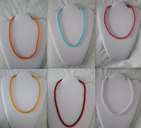 Wholesale Magnetic HANDMADE Necklace With Round Color beads