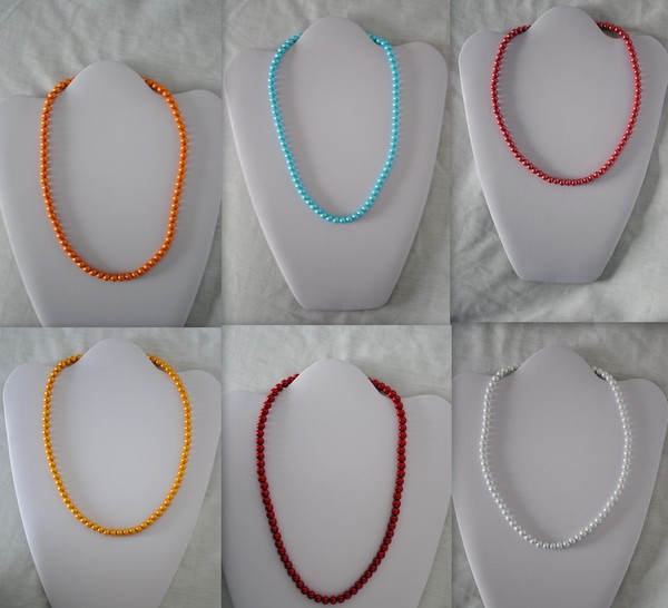 Wholesale Magnetic handmade Necklace With Round Color BEADS